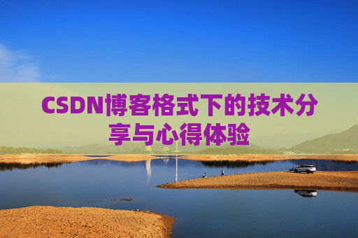 CSDN博客格式下的技术分享与心得体验